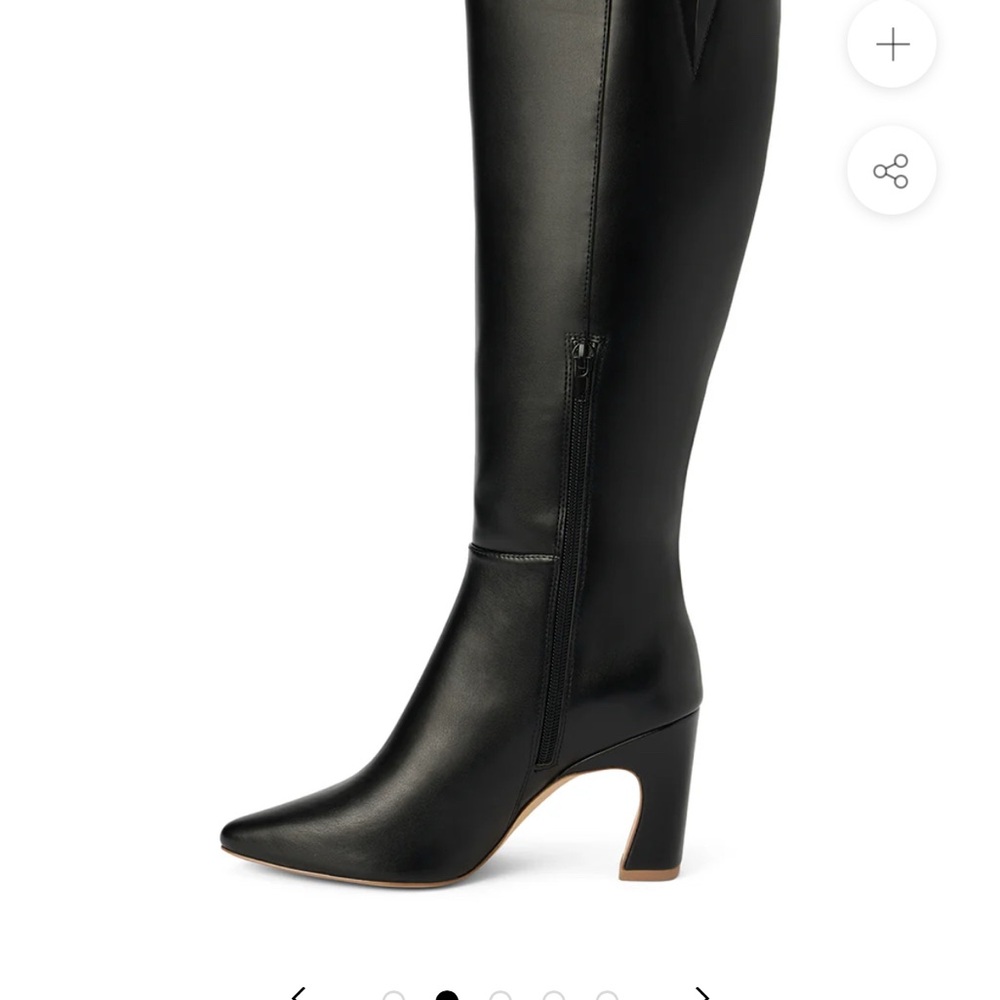 Coconuts by Matisse Black Heeled Knee-High Boots brand new size 6.5 - Picture 3 of 11